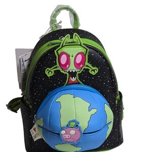 Invader Zim Loungefly Glow Mini Backpack NWT Nickelodeon